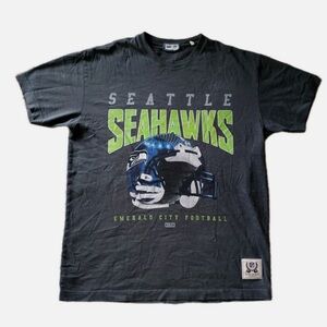 Kith for NFL Seattle Seahawks vintage logo Graphic Tee in Nocturnal SUPERBOWL
